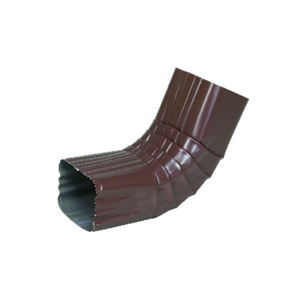 Amerimax Home Products Amerimax 2 in. H X 3 in. W X 9 in. L Brown Aluminum A Downspout Elbow 2526419 - main